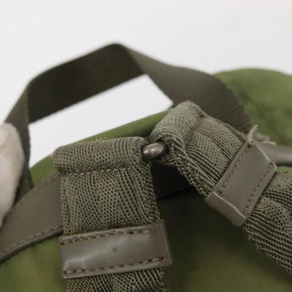 PRADA Backpack Nylon Green Silver Auth bs31165 main image 15
